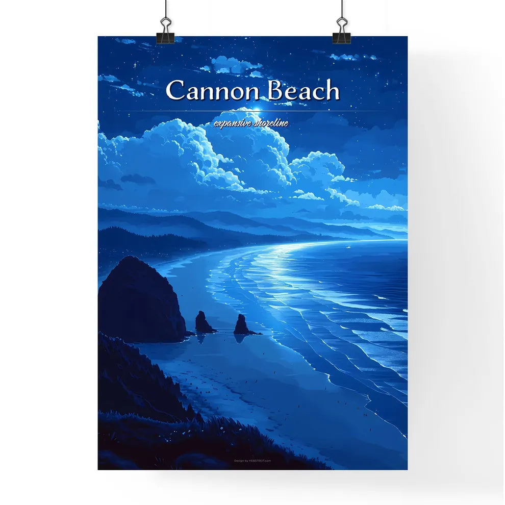 Cannon Beach - Art print of a beach with Poster