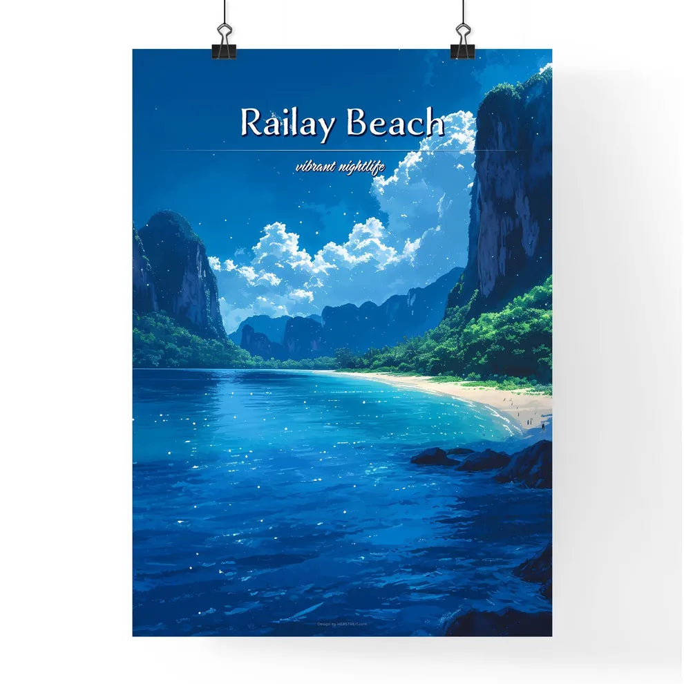 Railay Beach - Art print of a beach with Poster
