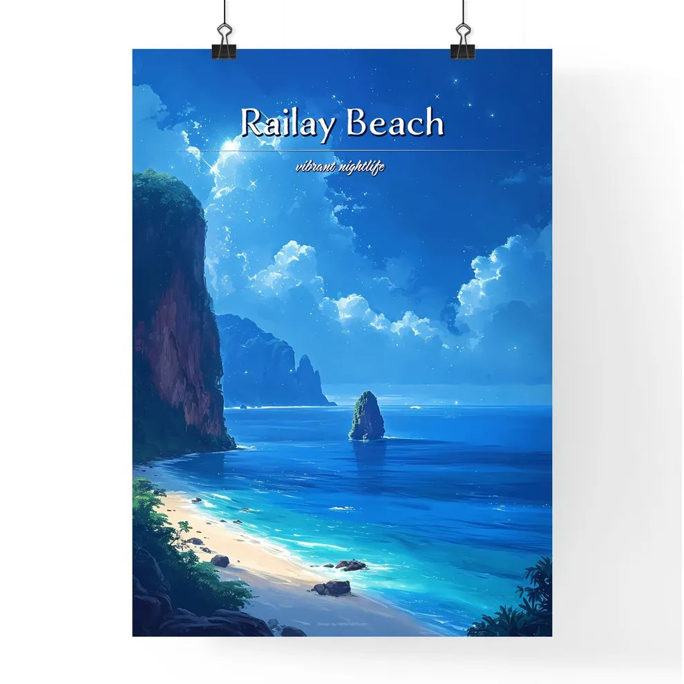 Railay Beach - Art print of a beach with Poster