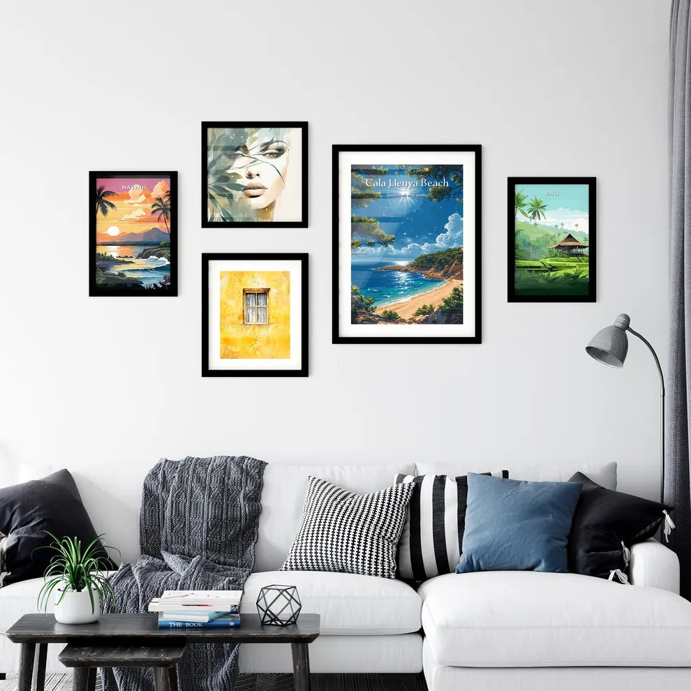 Cala Llenya Beach - Art print of a beach wit Wall Art