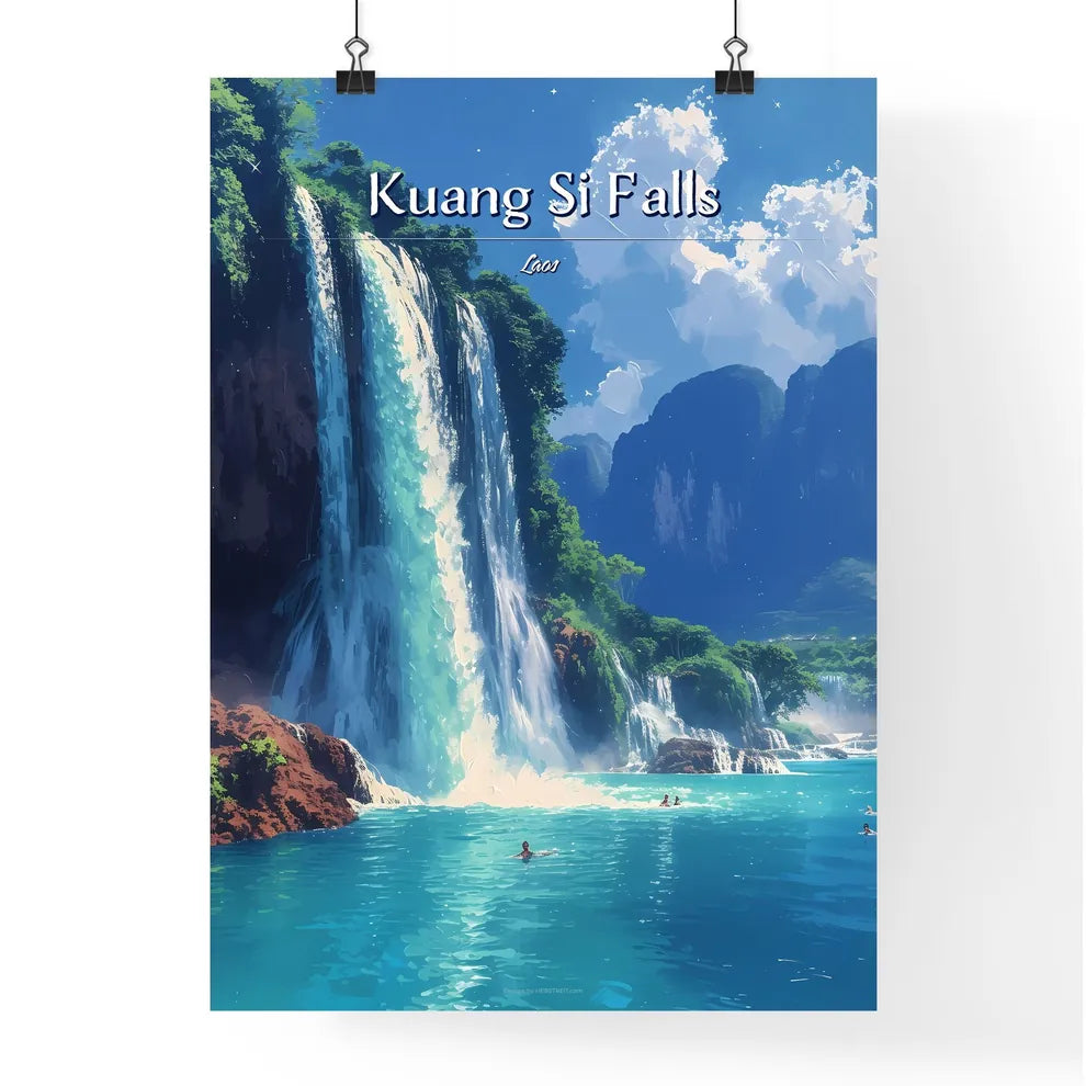 Kuang Si Falls Poster