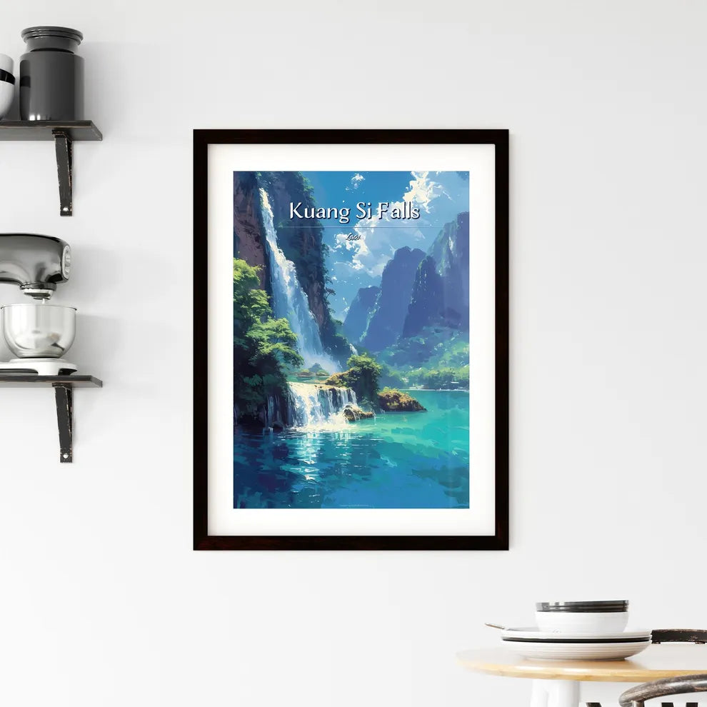 Kuang Si Falls Framed Print