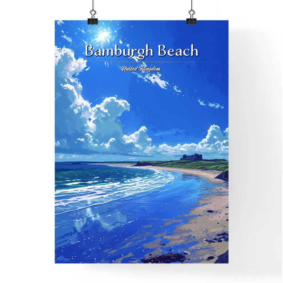 Bamburgh Beach Poster