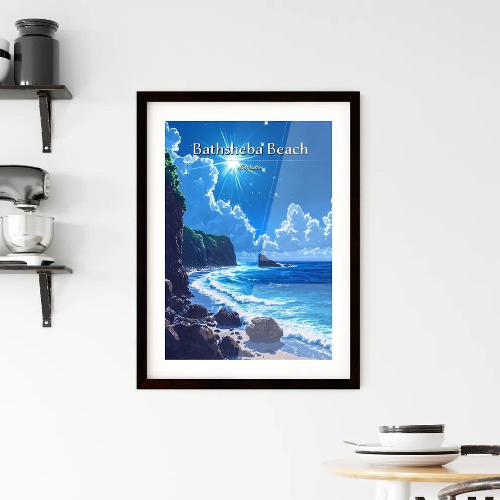 Bathsheba Beach Framed Print