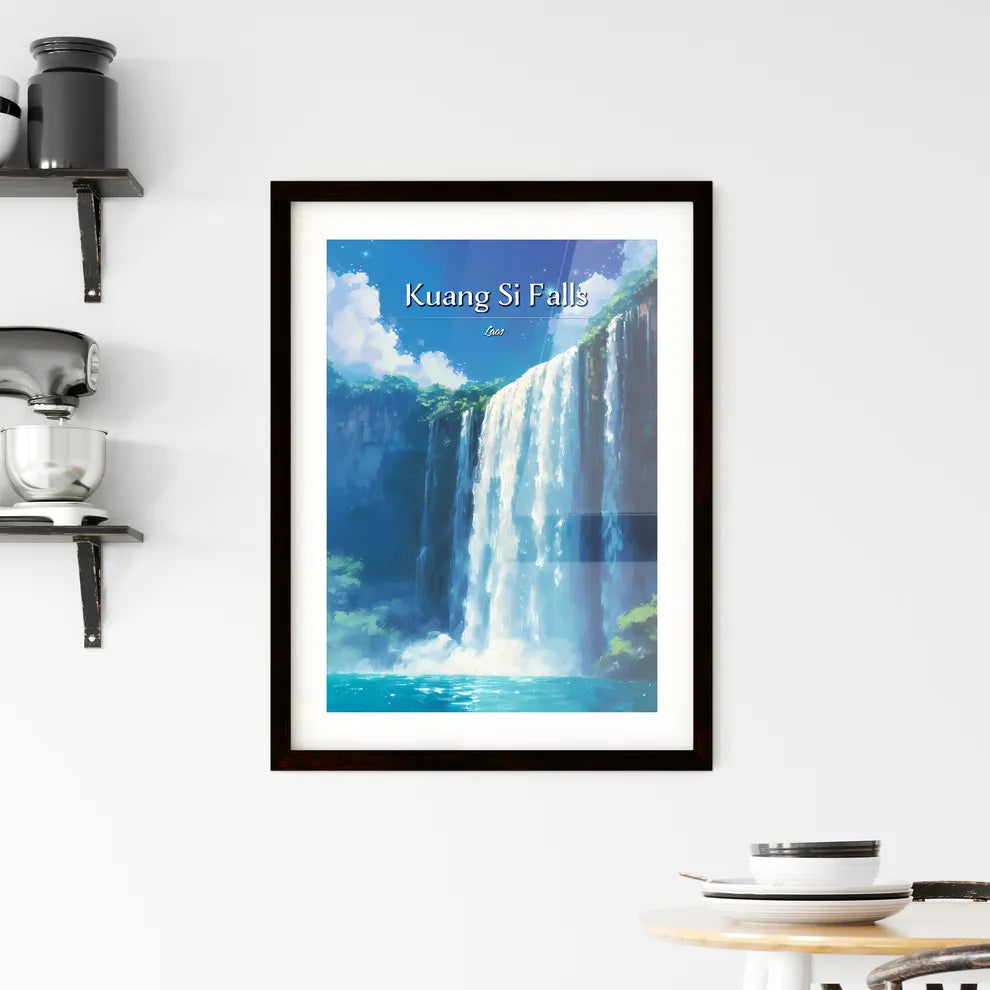 Kuang Si Falls Framed Print
