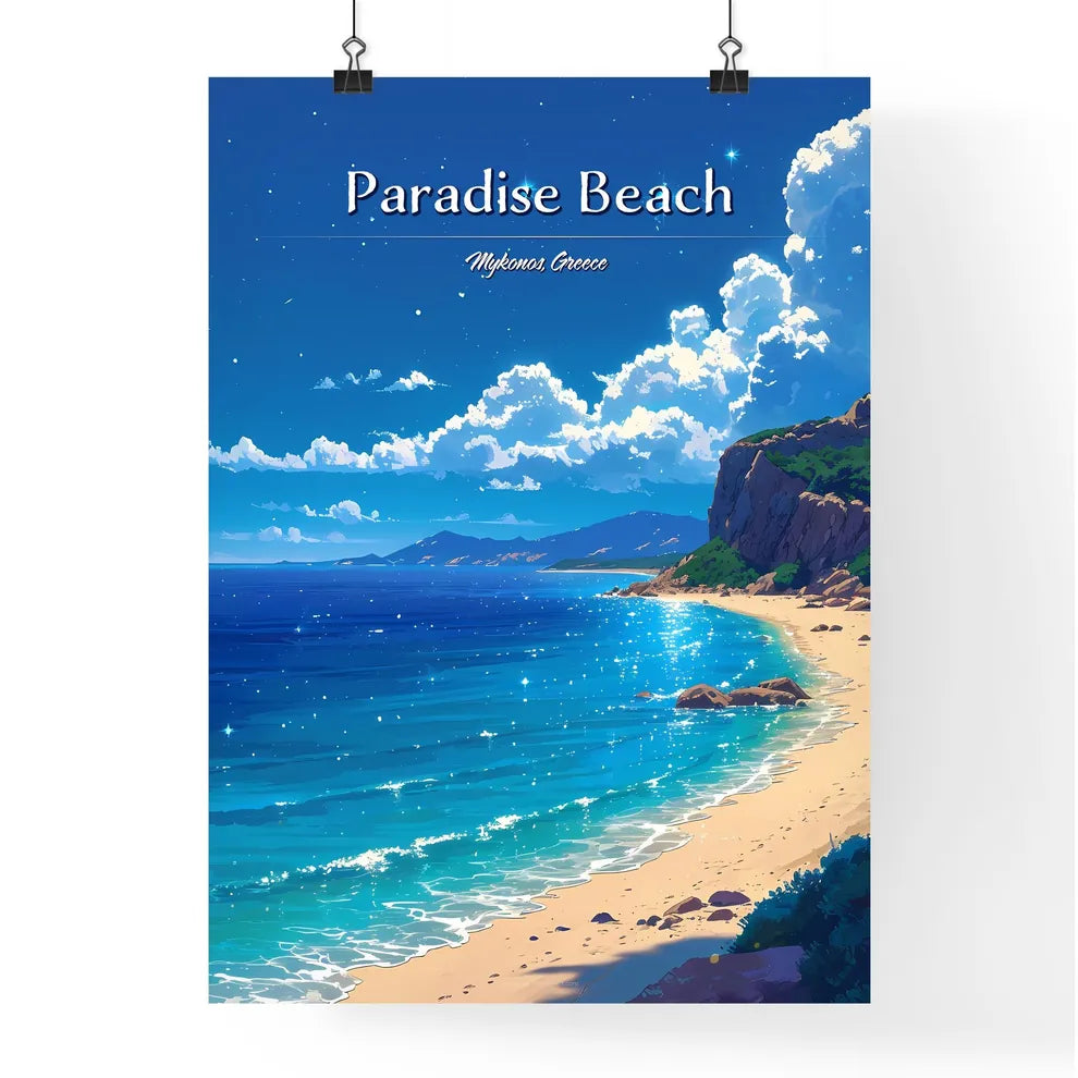 Paradise Beach (Mykonos) Poster