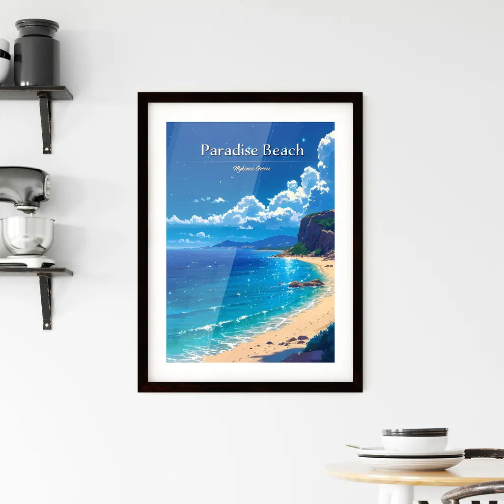 Paradise Beach (Mykonos) Framed Print