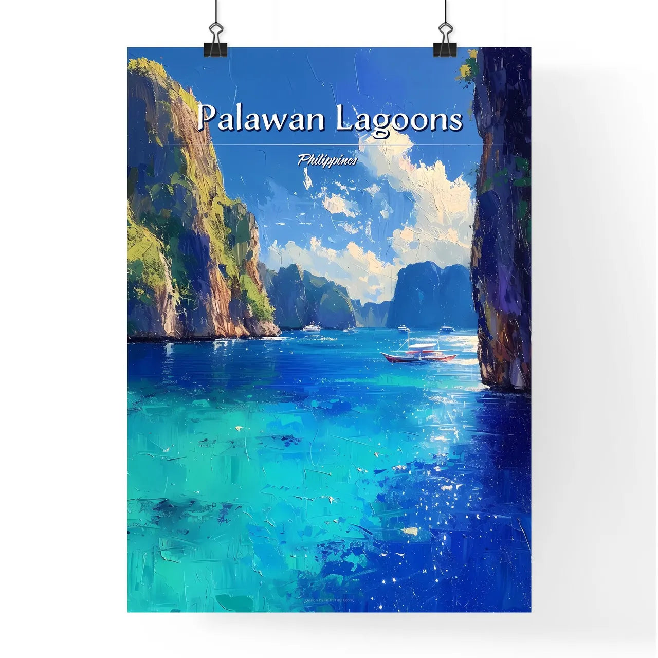 Palawan Lagoons Poster