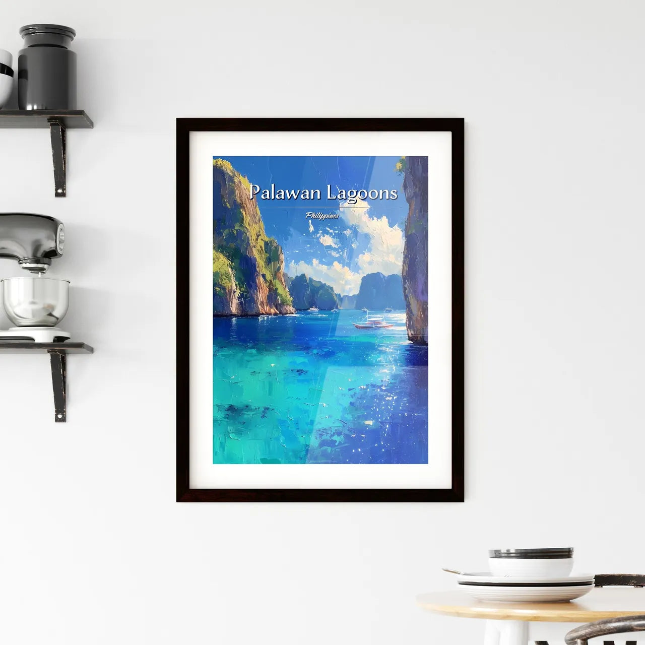 Palawan Lagoons Framed Print