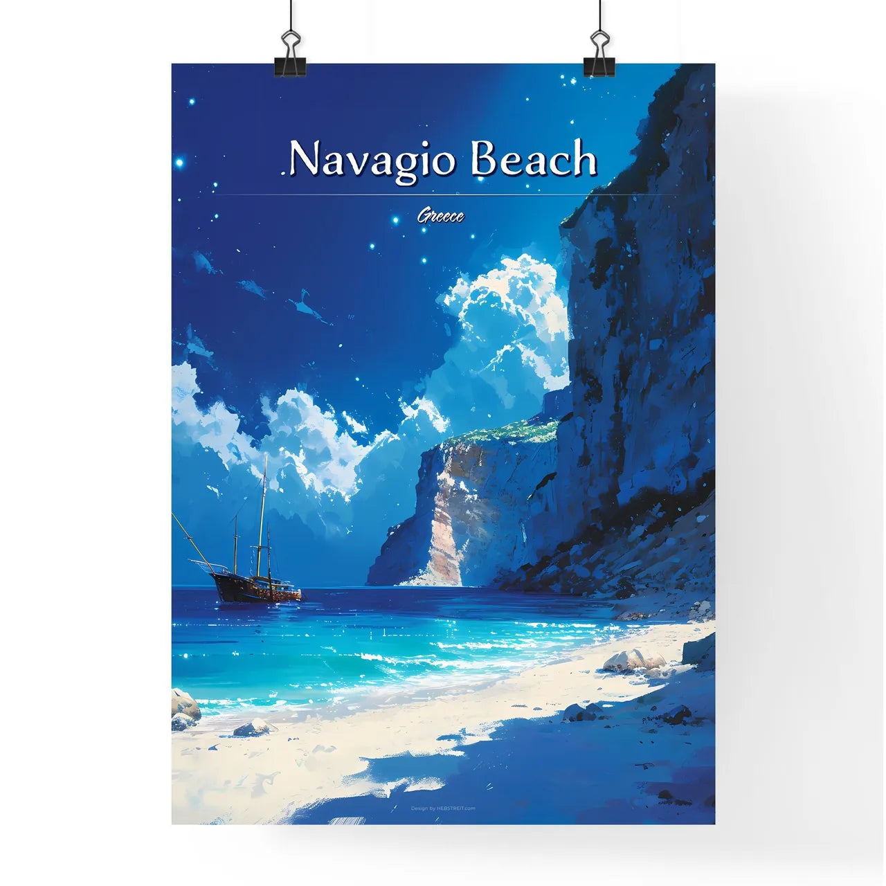 Navagio Beach Poster