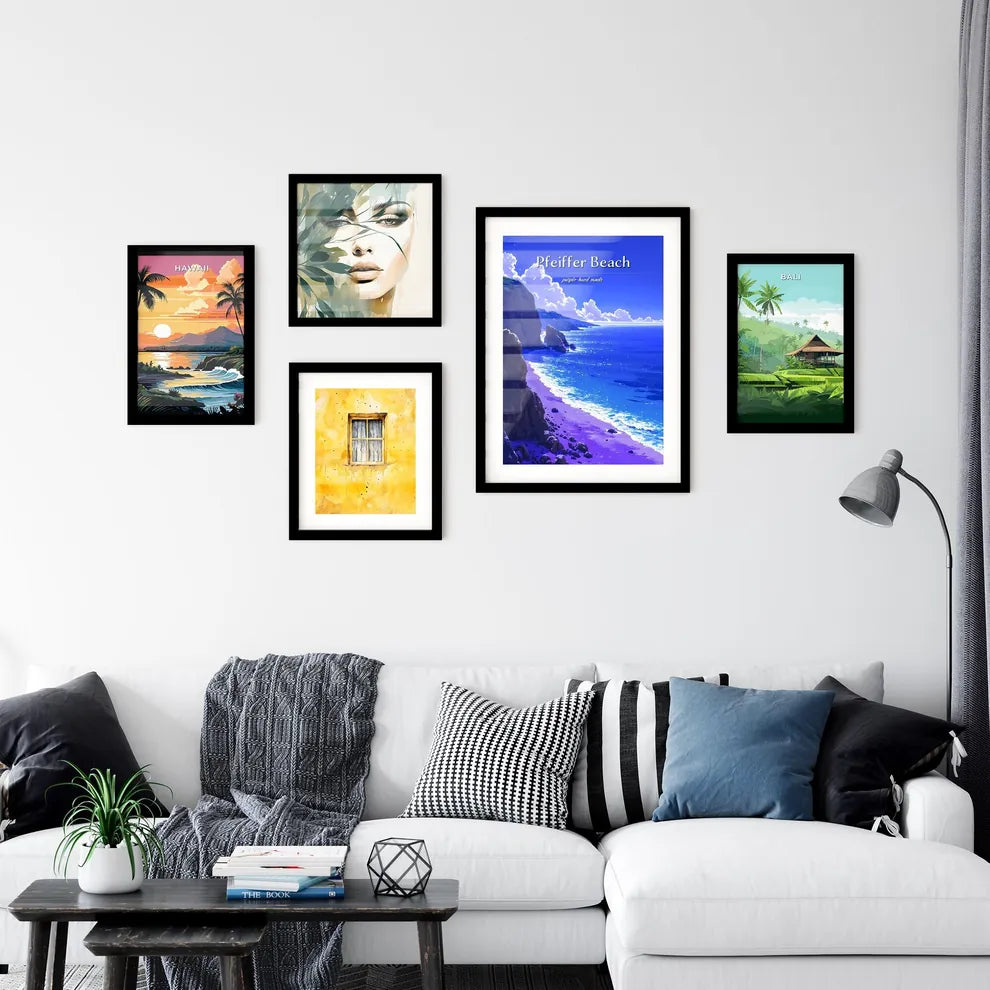 Pfeiffer Beach - Art print of a rocky beac Wall Art