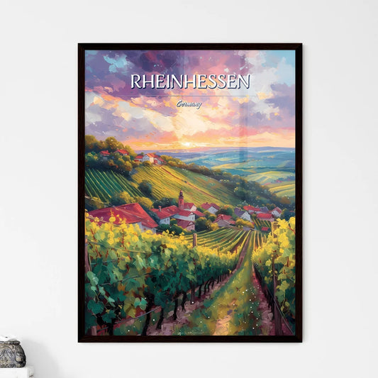 Rheinhessen - Framed Art Print