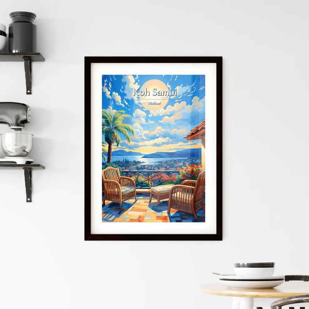 On the roofs of Koh Samui Framed Print