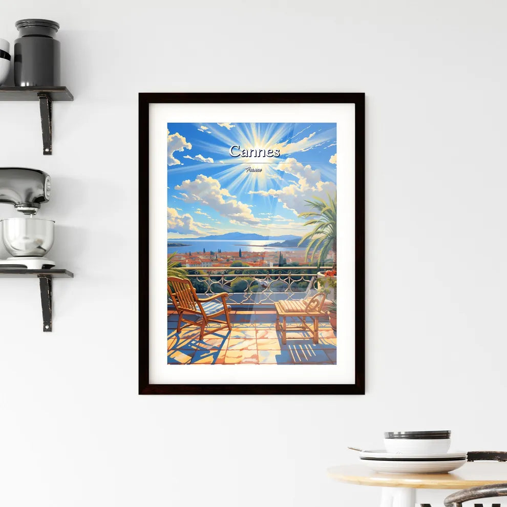 On the roofs of Cannes Framed Print