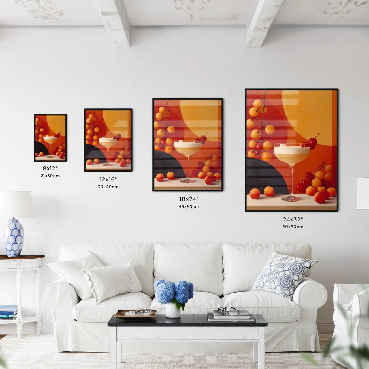 A fruity cocktail radiates hues of yellow -  - Kitchen Hangings