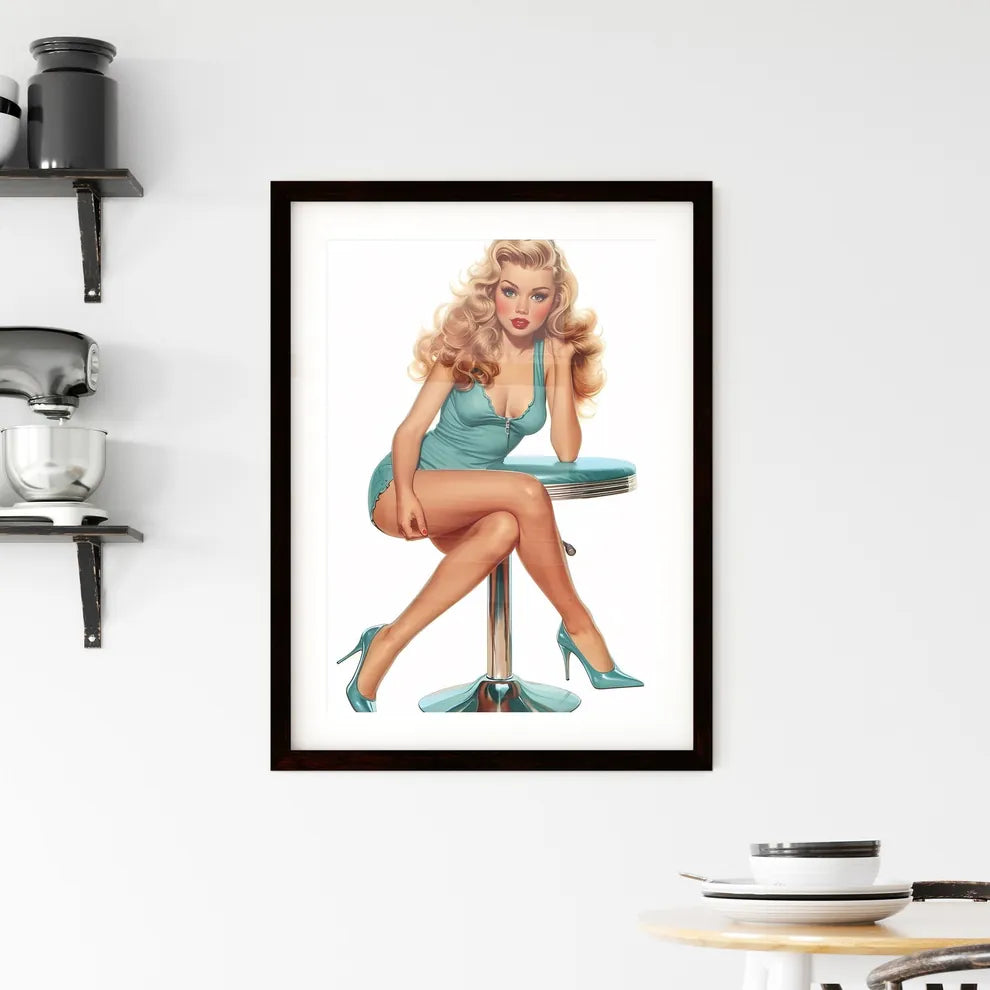 Deep Sea fisherman Rachel Welch - Art print  Framed Print