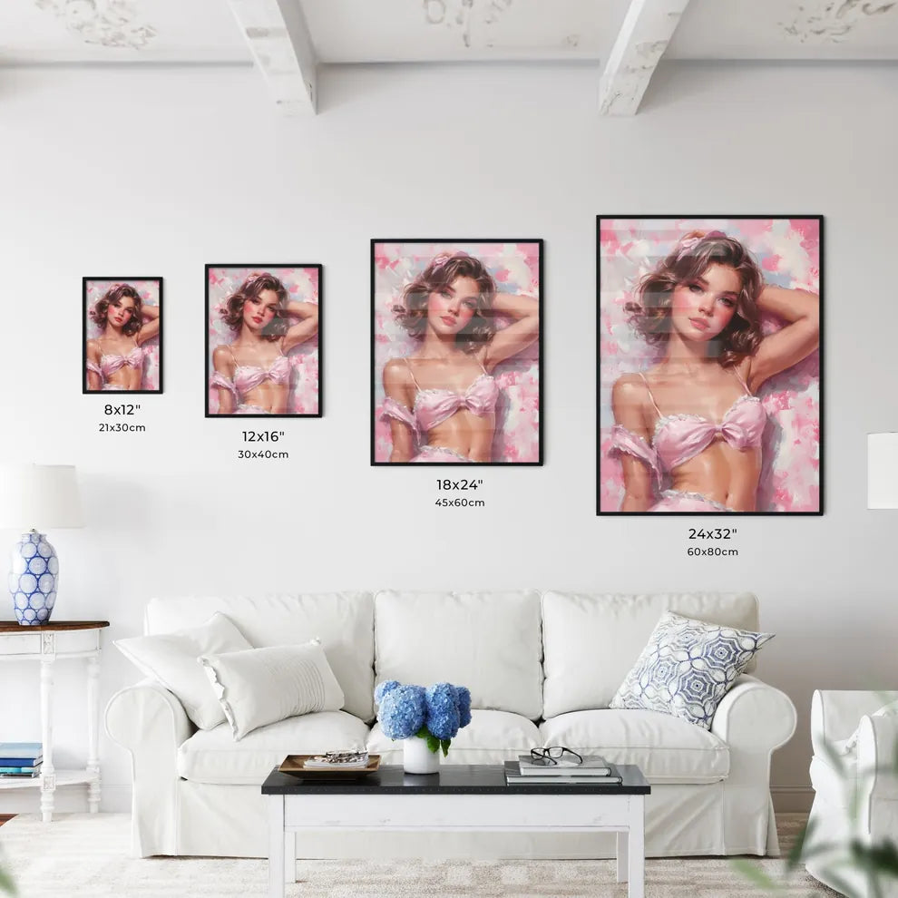 French maid - Art print of a woman in a - Kitchen Hangings