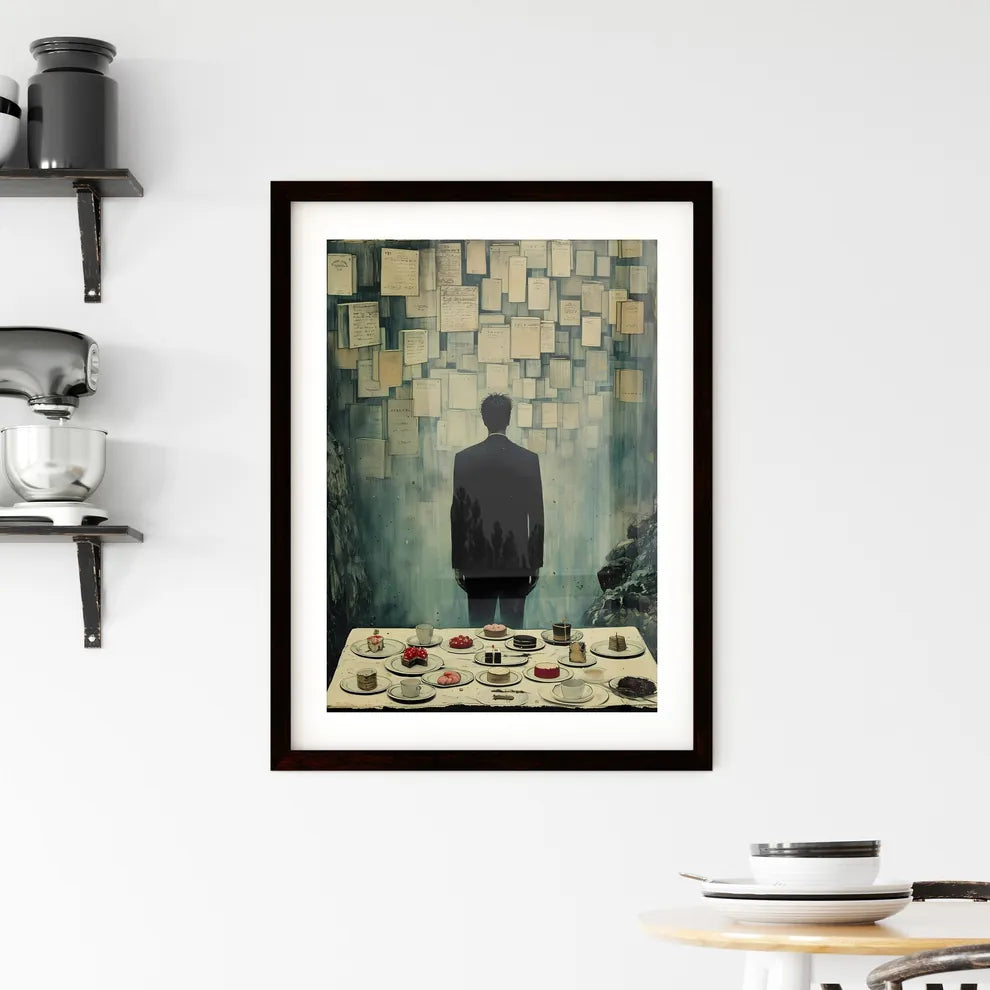 View from above on a laid table Hangings