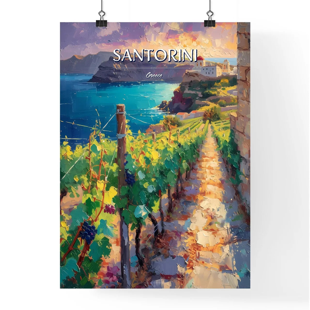 Santorini Poster