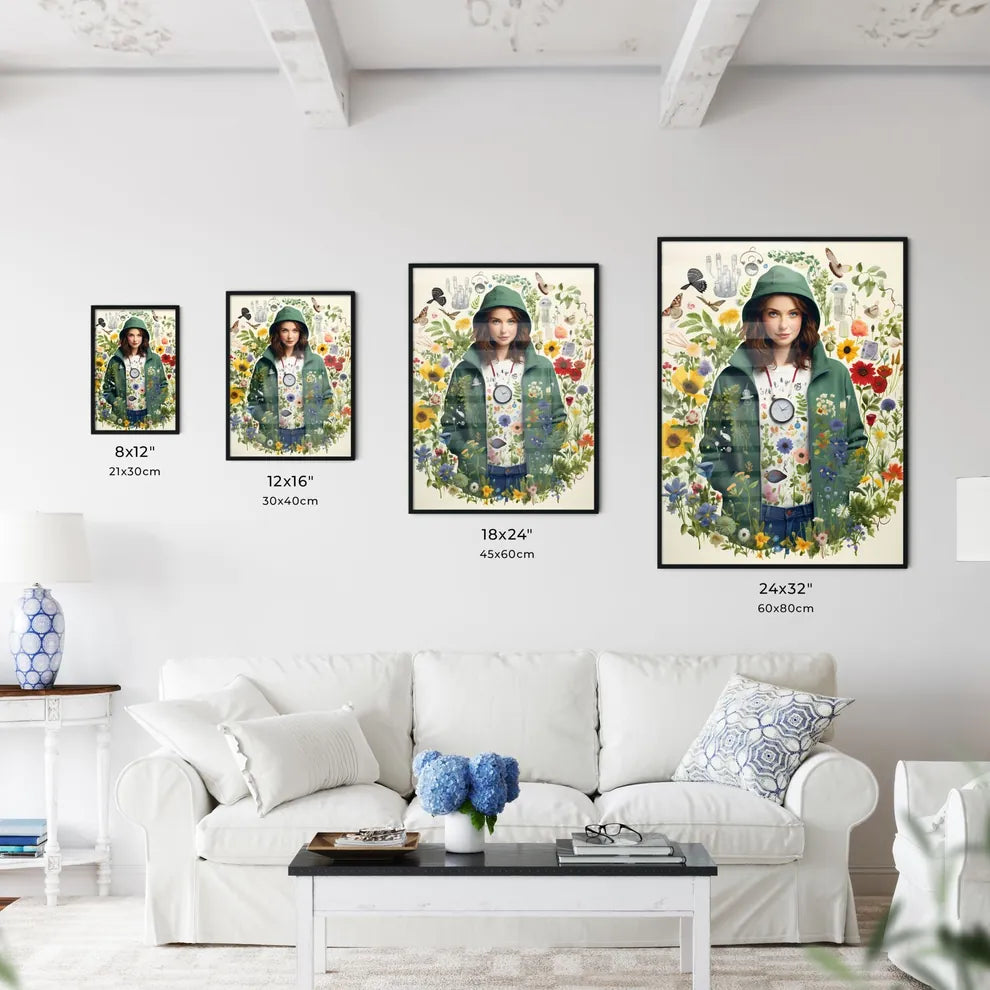 Sweat it out! - Art print of a woman in a - Kitchen Hangings