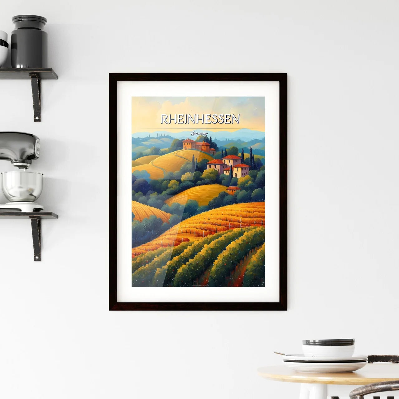 Rheinhessen Framed Print