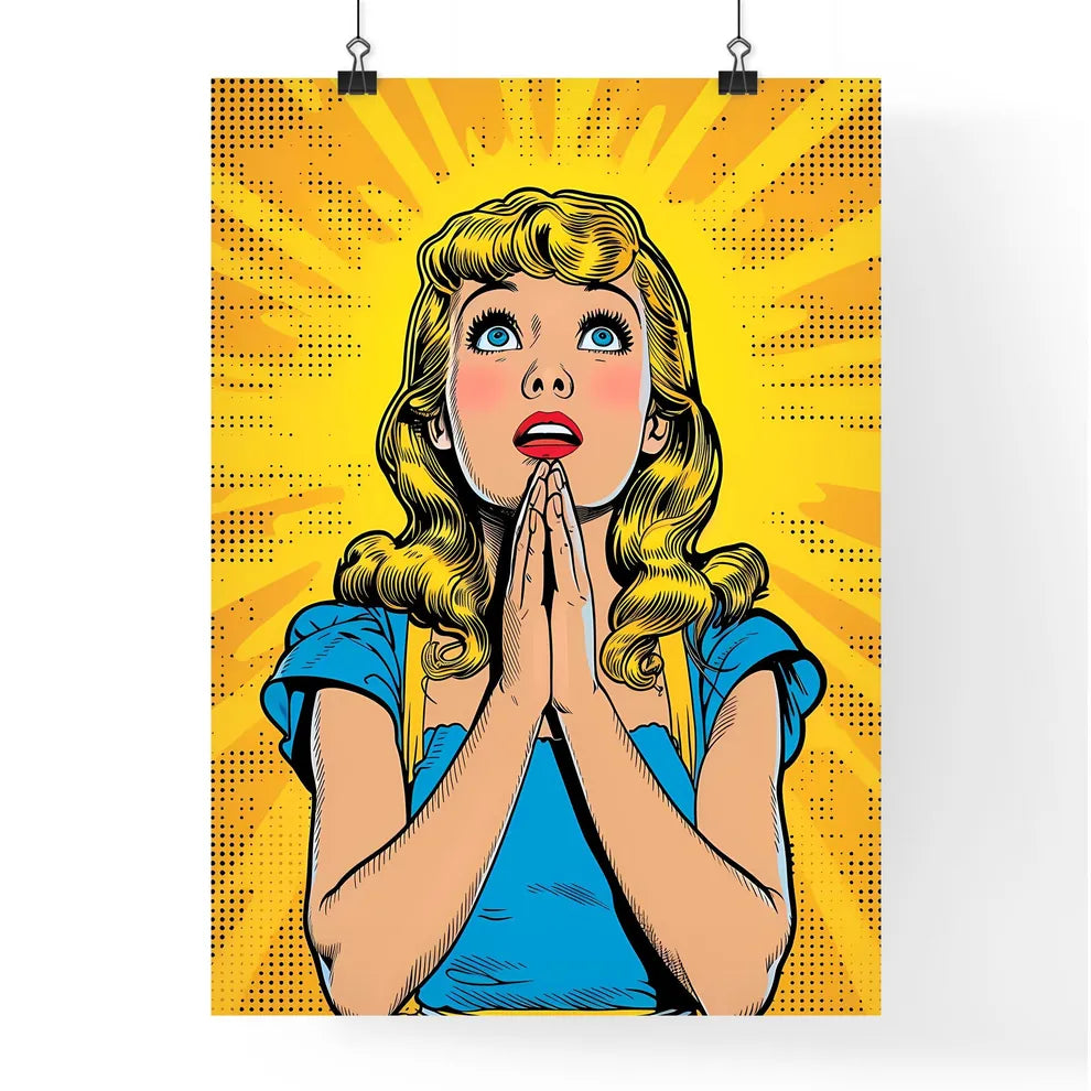 Saint mary anime - pop art style - comic boo Poster