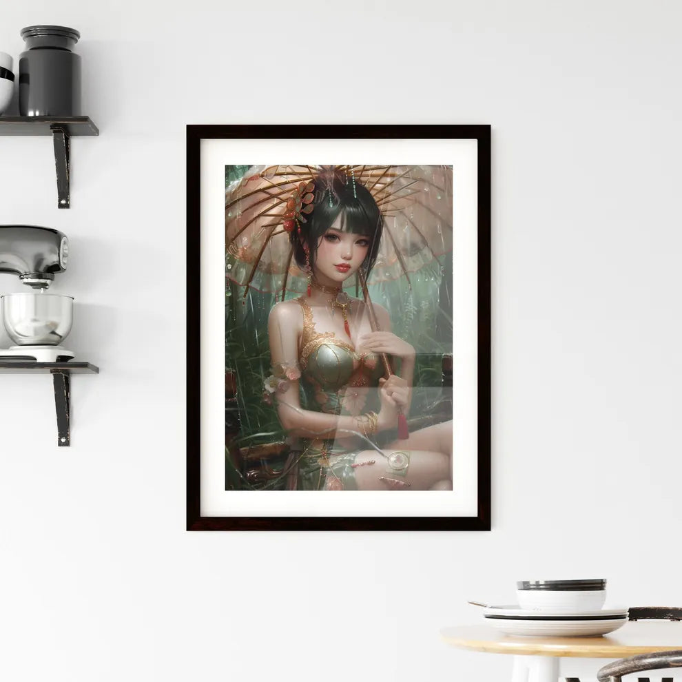Pin-up girl Framed Print