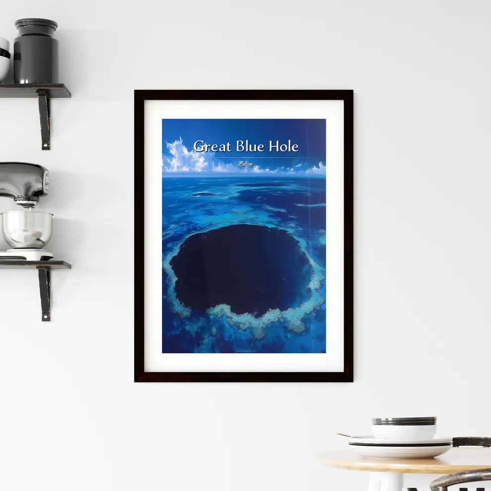 Great Blue Hole Framed Print
