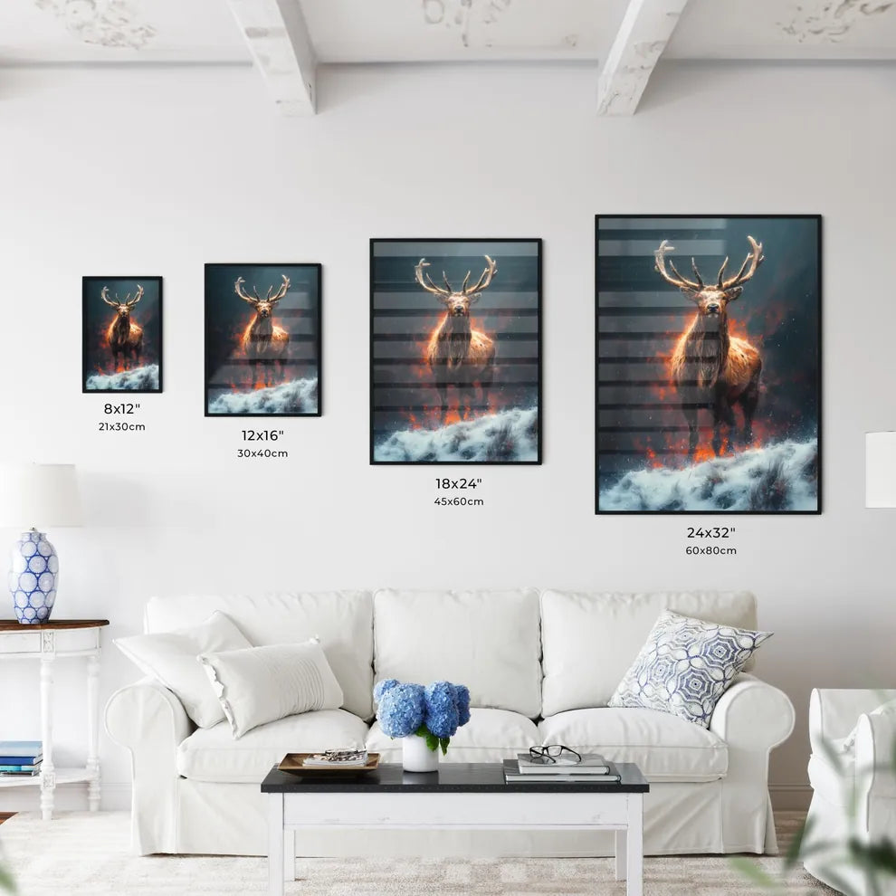 Winter wildlife wallpaper  Size Chart