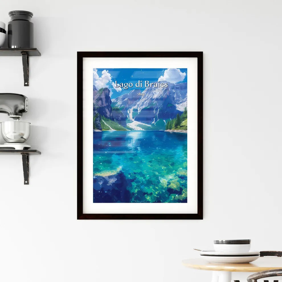 Lago di Braies Framed Print