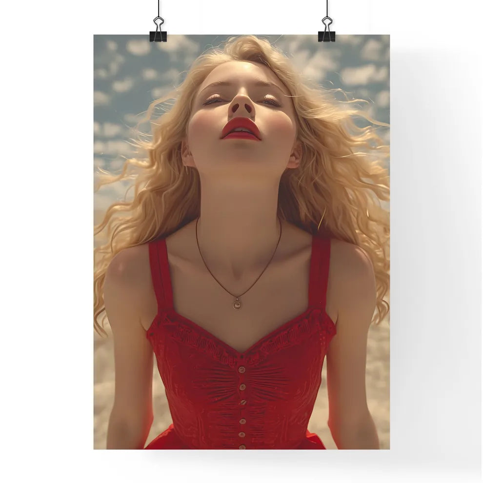 Beautiful woman in a short 1950's style - Ar Poster