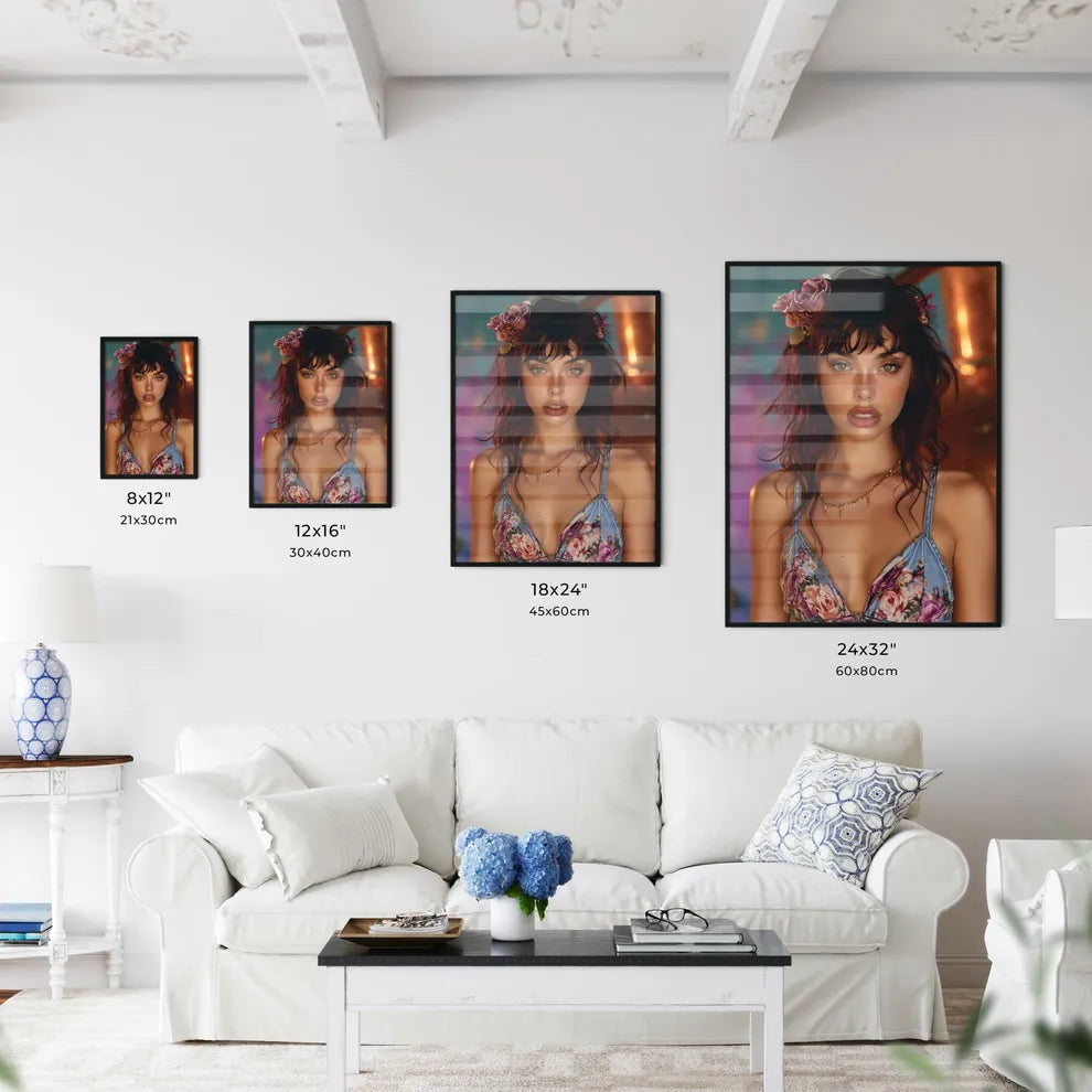 50's pin up girl sitting on top of a copper  - Kitchen Hangings