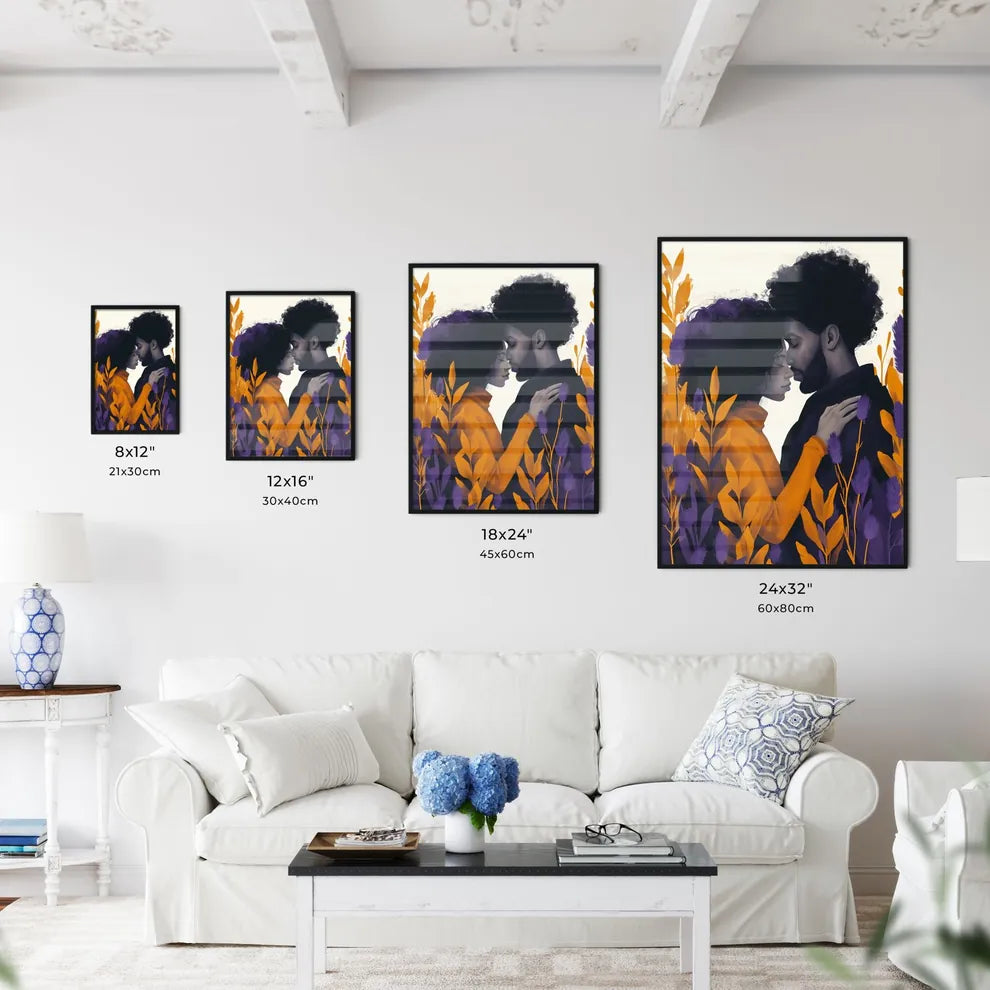 Couple cuddling Born To Love - Art print of  - Kitchen Hangings