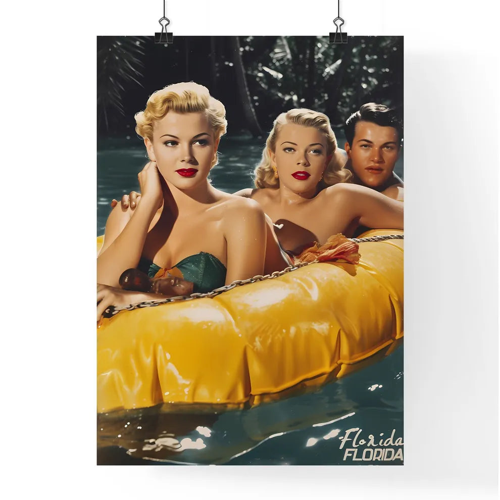 Poster with bottom text FLORIDA in bold font Poster