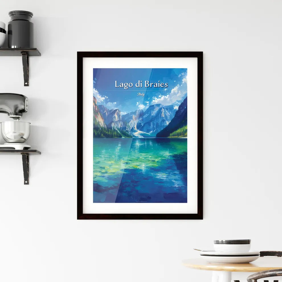 Lago di Braies Framed Print