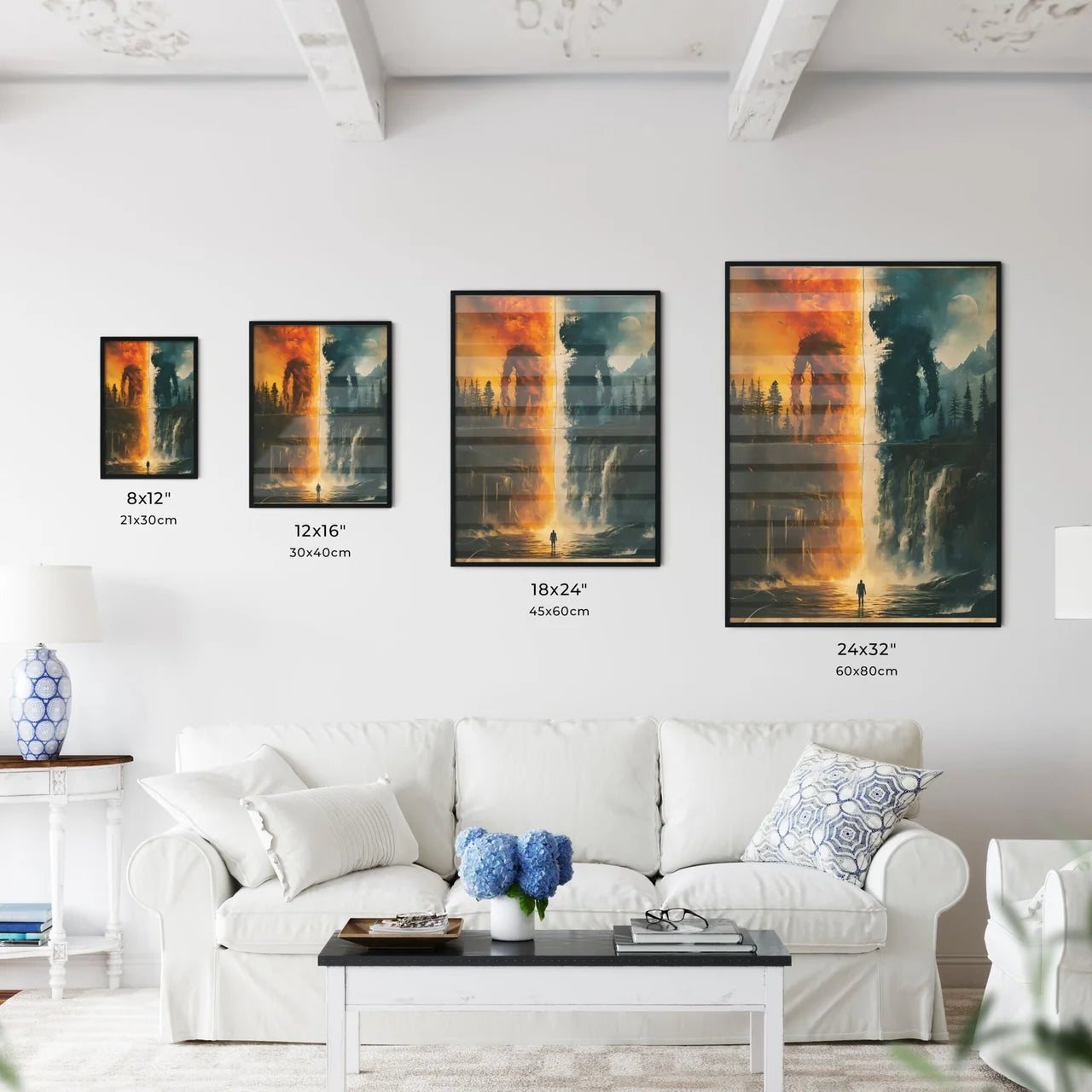 Half man half creature - Art print of a coll - Kitchen Hangings