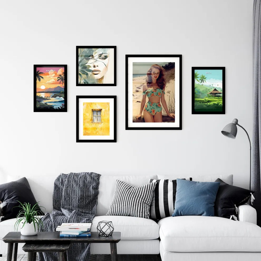 Sandra Bernhart playing - Art print of a wom Wall Art