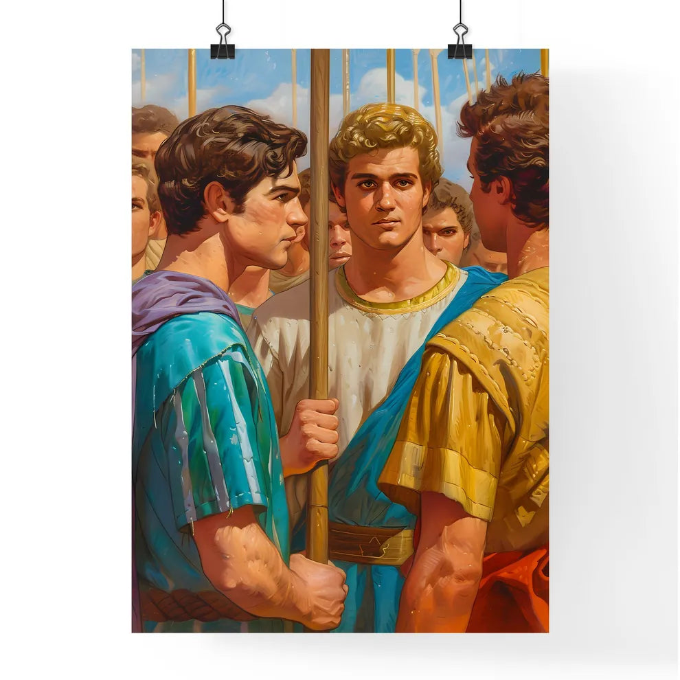 Moses talking to Sihon Poster