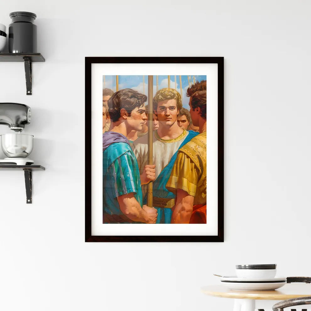 Moses talking to Sihon Framed Print