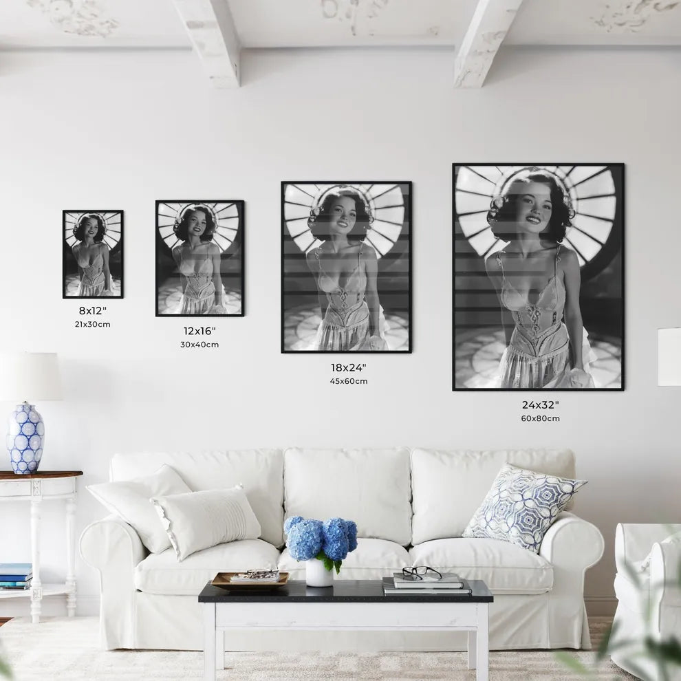 Beautiful woman smiling - Art print of a wom - Kitchen Hangings