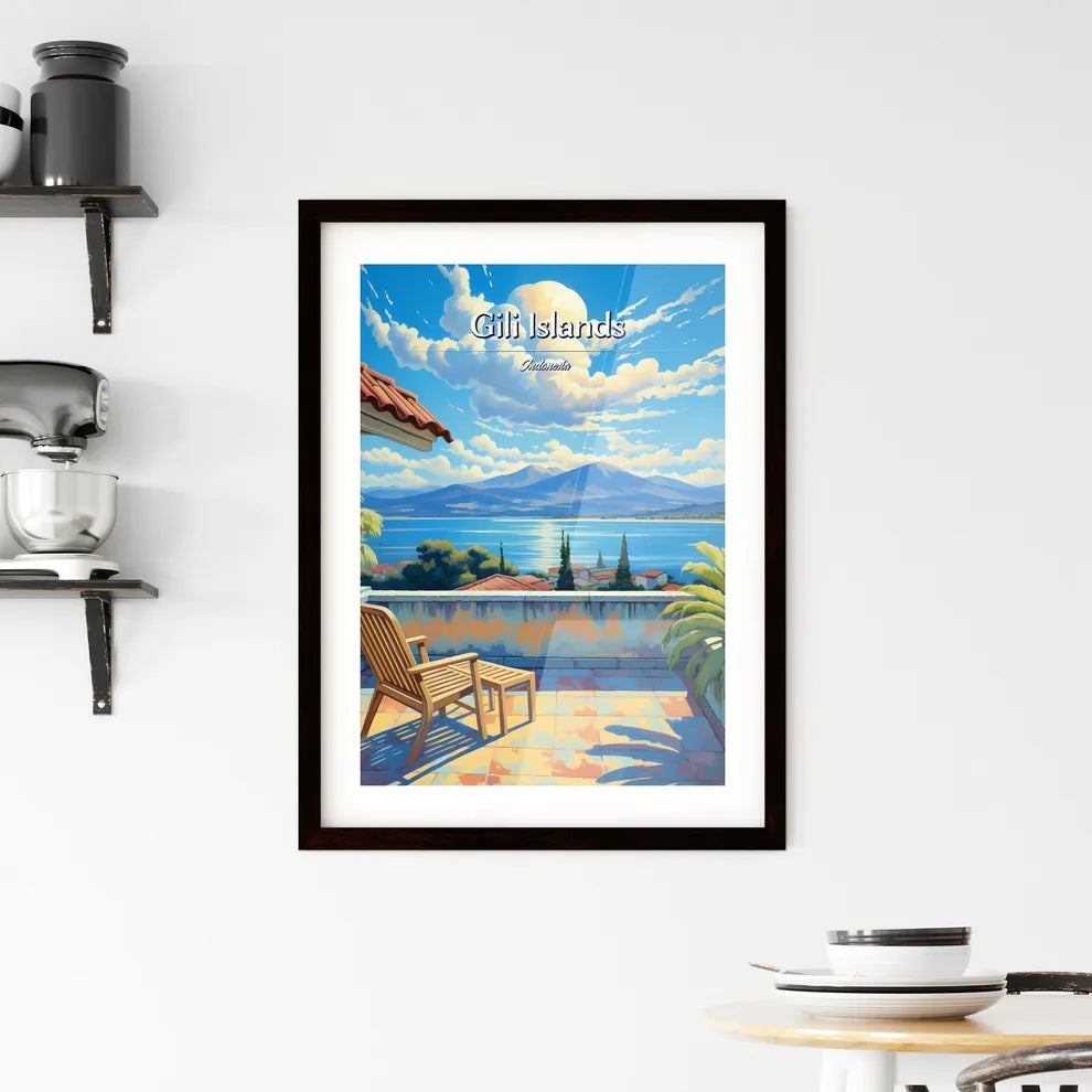On the roofs of Gili Islands Framed Print