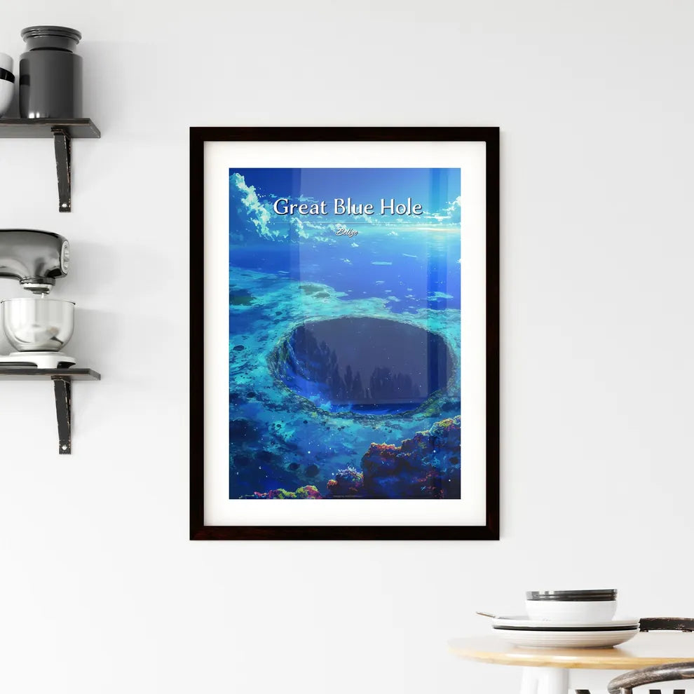 Great Blue Hole Framed Print