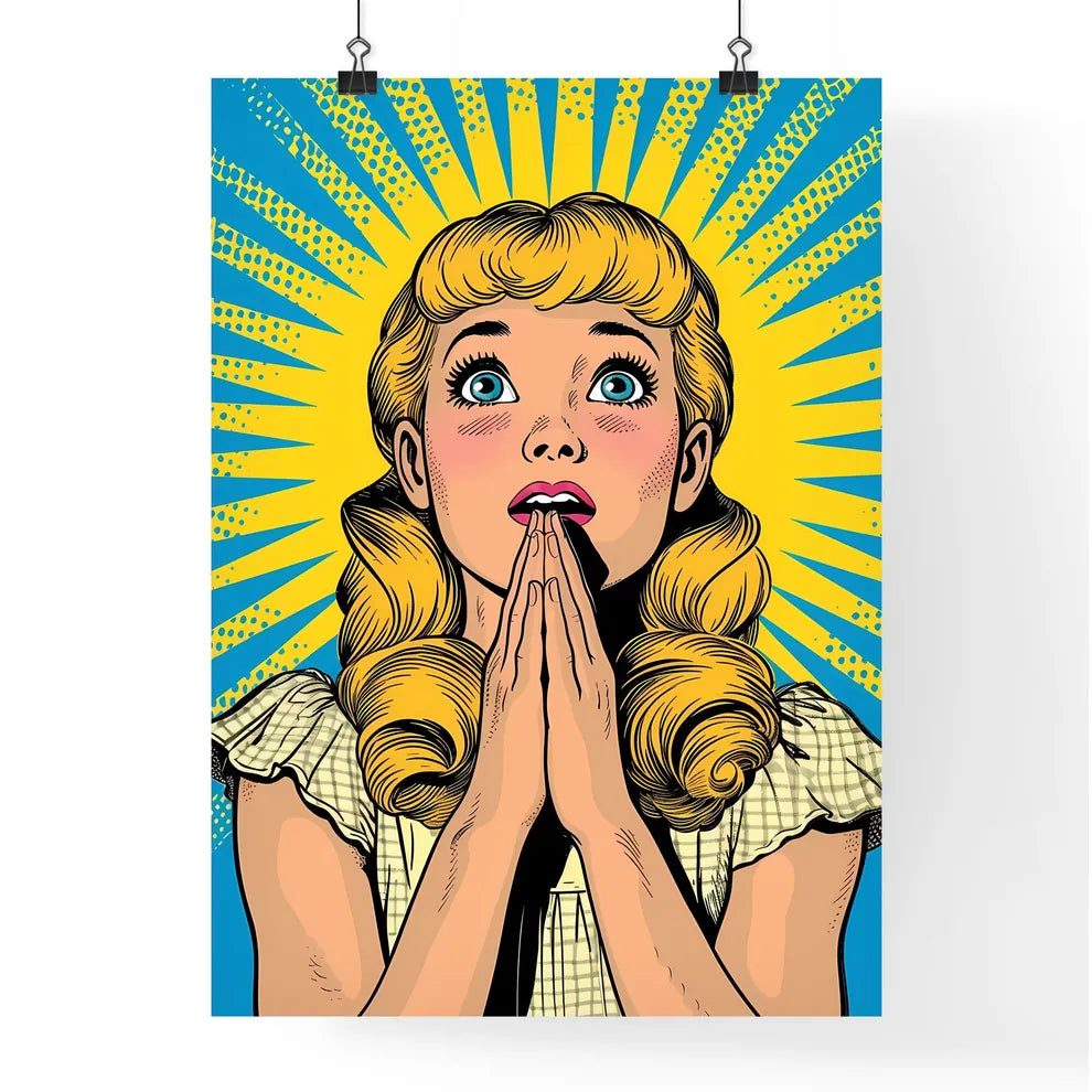 Saint mary anime - pop art style - comic boo Poster