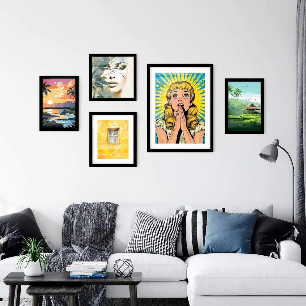 Saint mary anime - pop art style - comic boo Wall Art