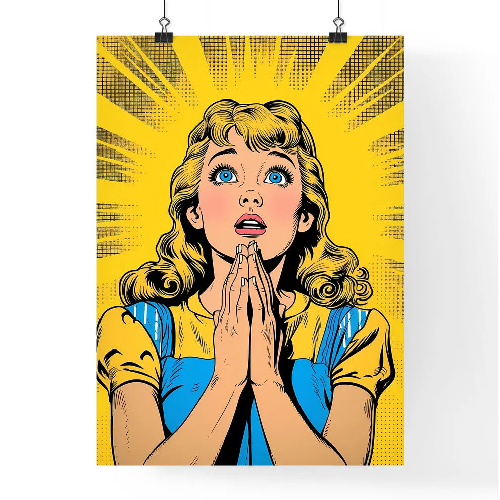 Saint mary anime - pop art style - comic boo Poster