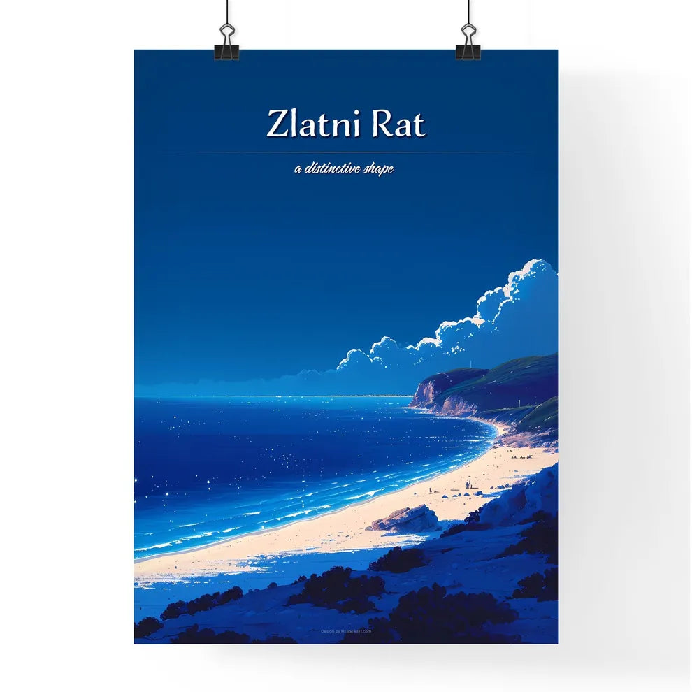 Zlatni Rat (Golden Horn Beach) - Art print o Poster