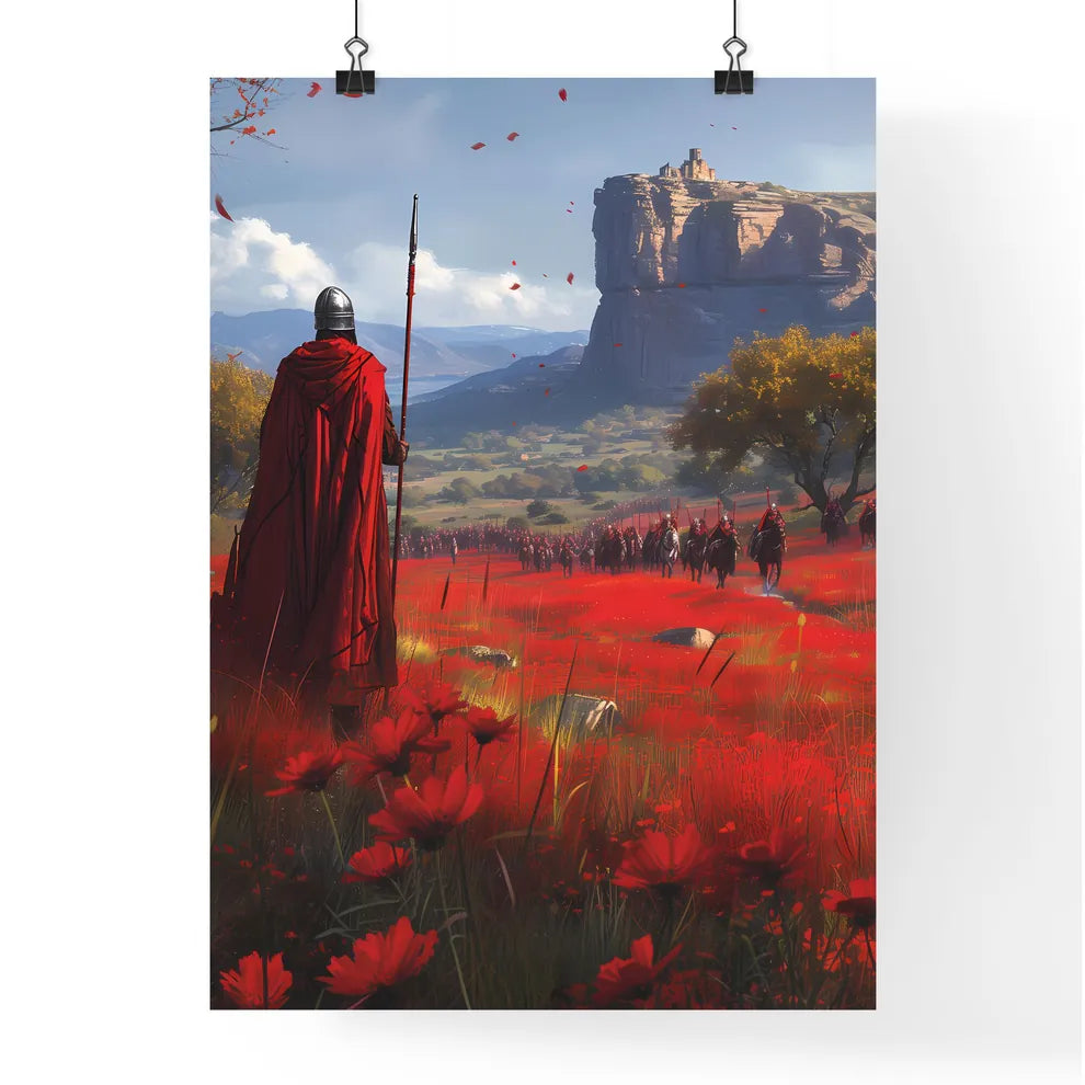 Movie poster Moses hoisting a magic staff ab Poster