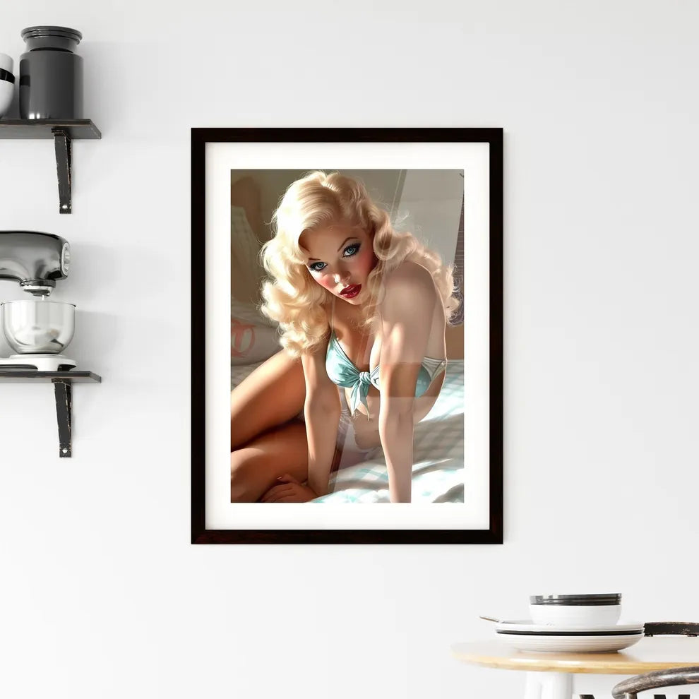 Pin up style Framed Print