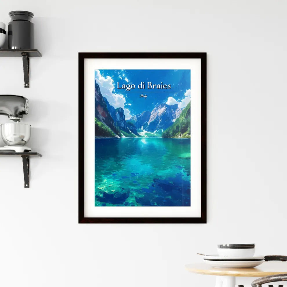 Lago di Braies Framed Print