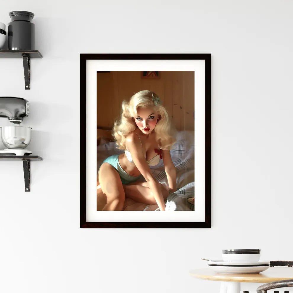 Pin up style Framed Print